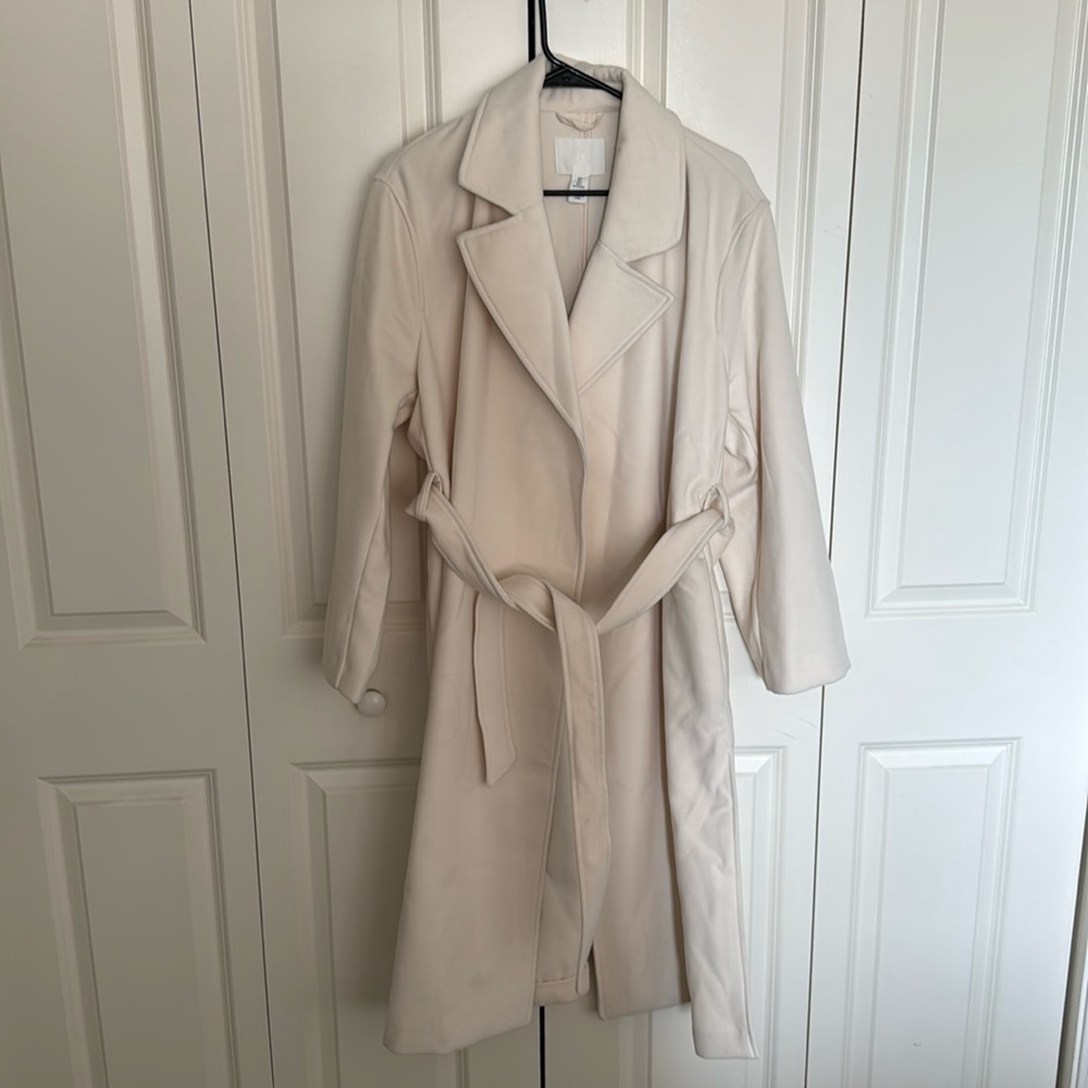Cream Trench Coat—NEVER WORN